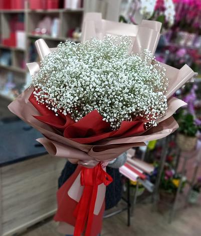 Букет цветов из: Гипсофила в Бородках
