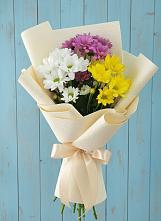 Букет цветов из:  Хризантемы в Бородках