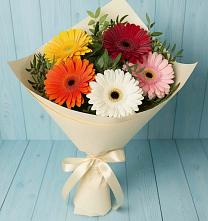 Букет цветов из:  Герберы в Бородках