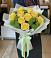 Букет цветов из: Хризантемы и Розы в Бородках