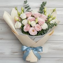 Букет цветов из:  Лизиантусы #REPLACE_PRED# Бородках