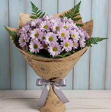 Букет цветов из:  Хризантемы #REPLACE_PRED# Бородках