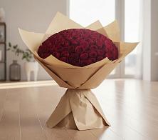 Букет 101 Красная роза в Бородках