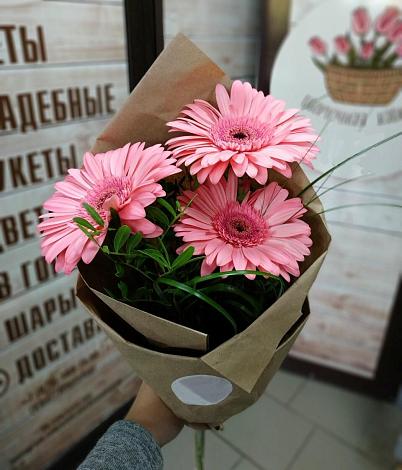 Букет цветов из: Герберы в Бородках
