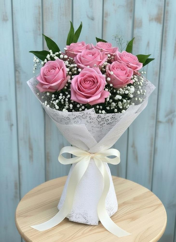 Букет цветов из: Розы в Бородках