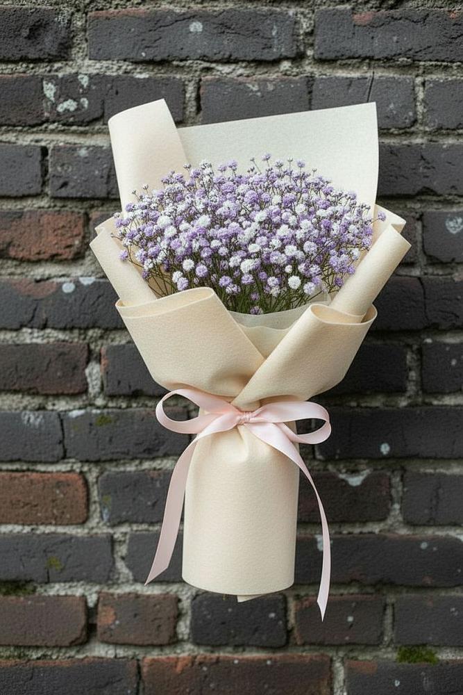 Букет цветов из: Гипсофила в Бородках