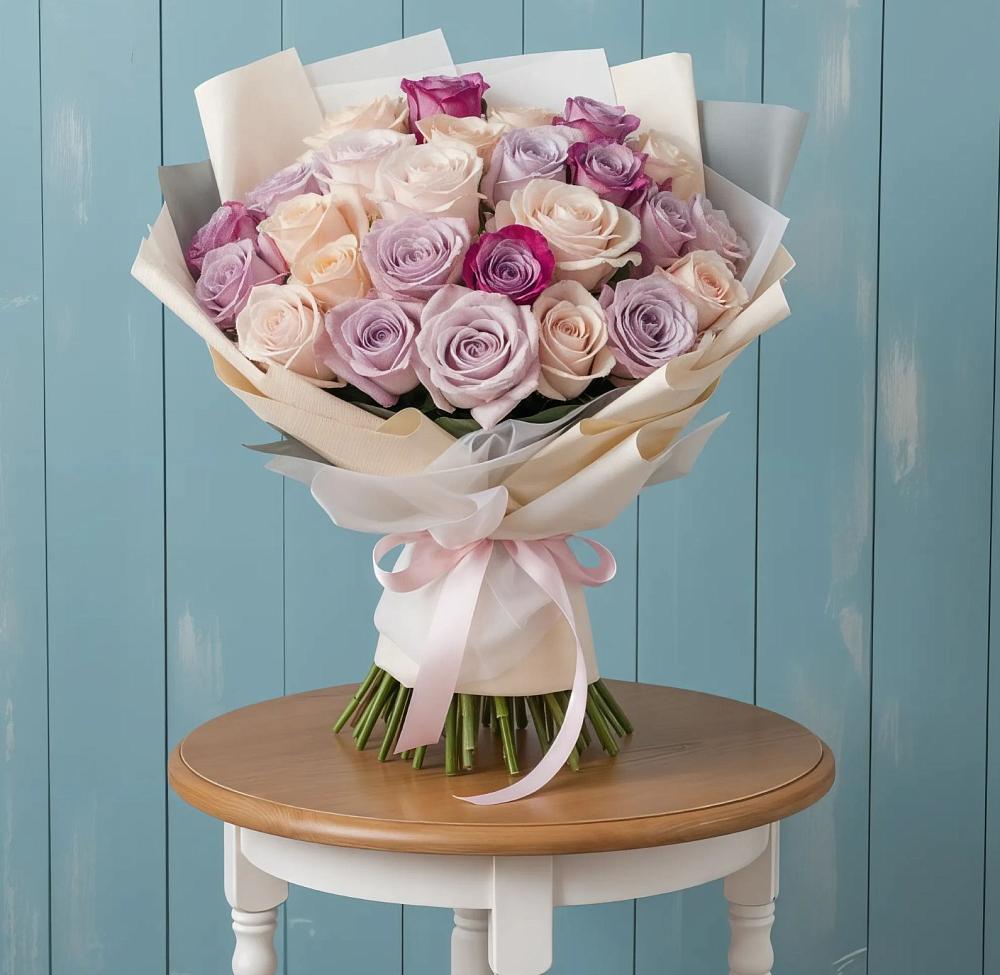 Букет цветов из: Розы в Бородках