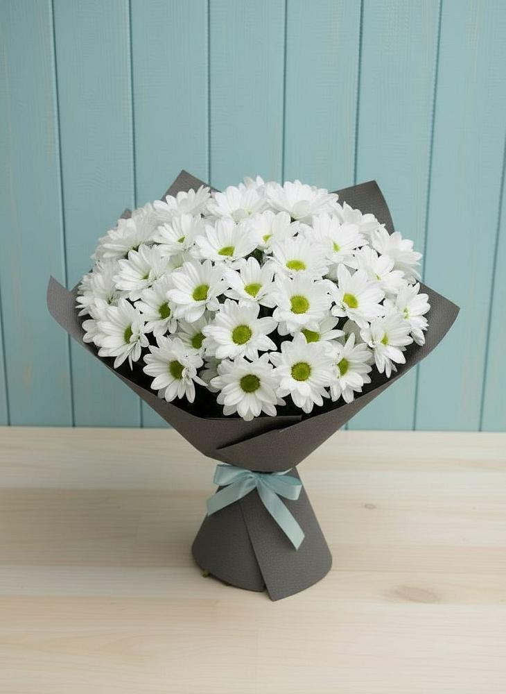 Букет цветов из: Хризантемы в Бородках