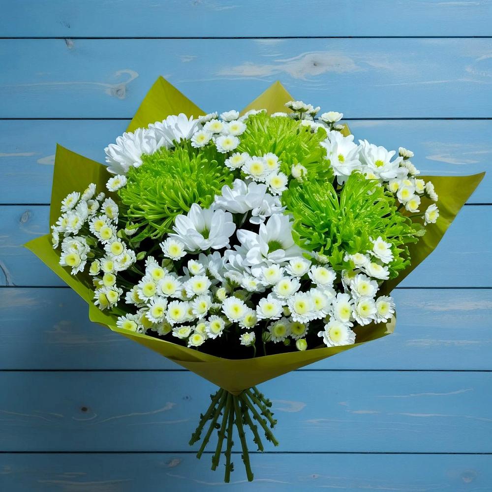 Букет цветов из: Хризантемы в Бородках