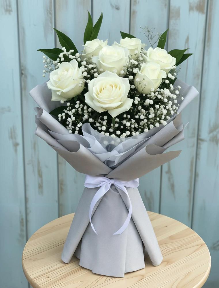 Букет цветов из: Розы в Бородках