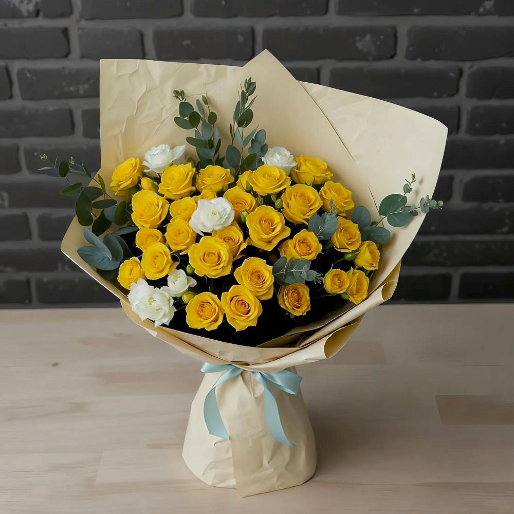 Букет цветов из: Розы в Бородках