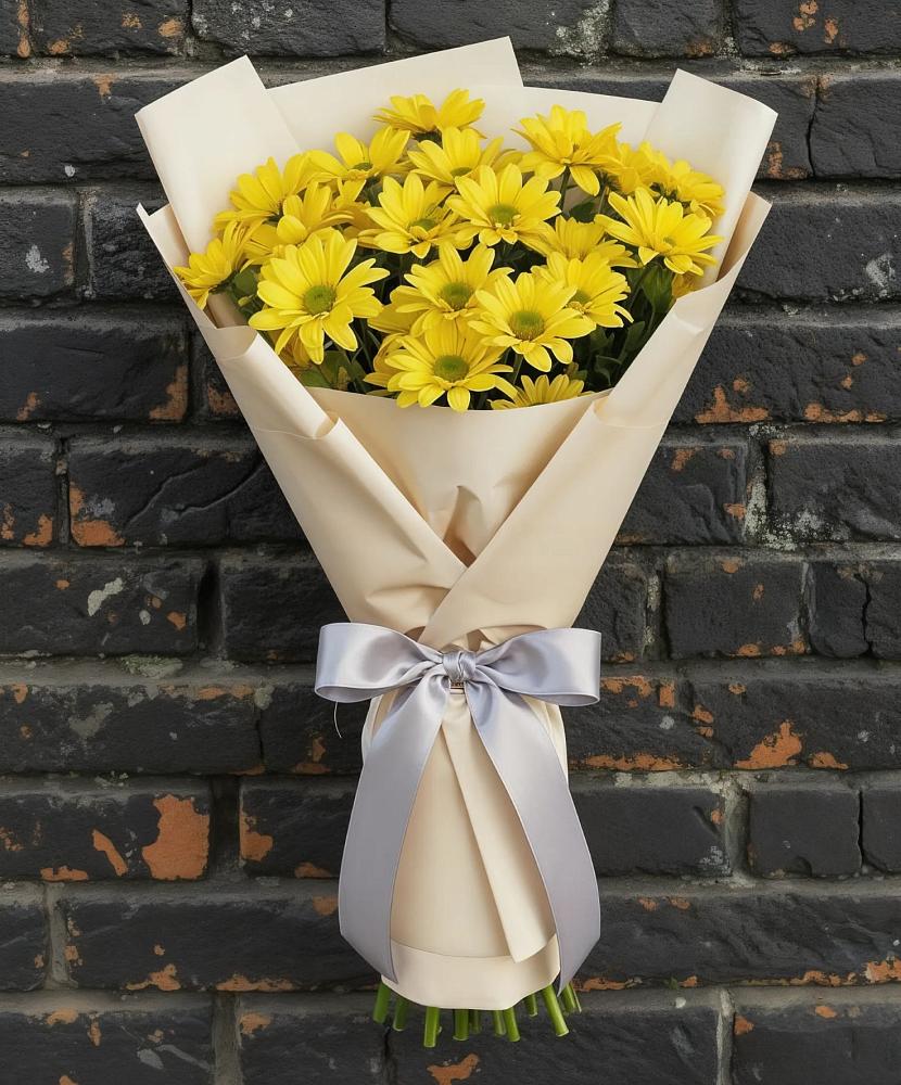 Букет цветов из: Хризантемы в Бородках