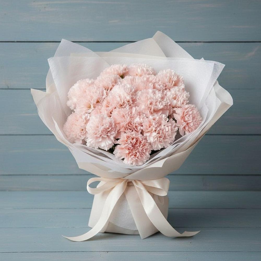 Букет цветов из: Гвоздики в Бородках