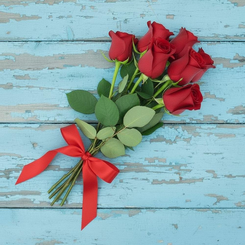 Букет Красные розы в Бородках