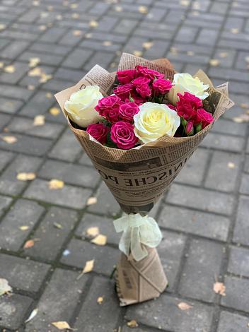 Букет цветов из: Розы в Бородках