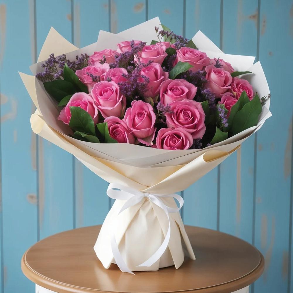 Букет цветов из: Розы в Бородках