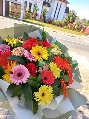 Букет цветов из: Герберы в Бородках