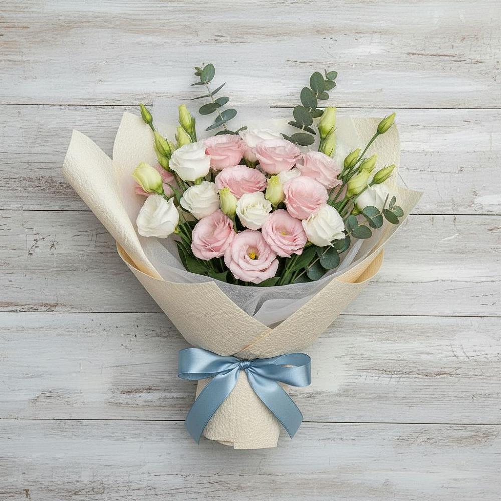 Букет цветов из: Лизиантусы в Бородках